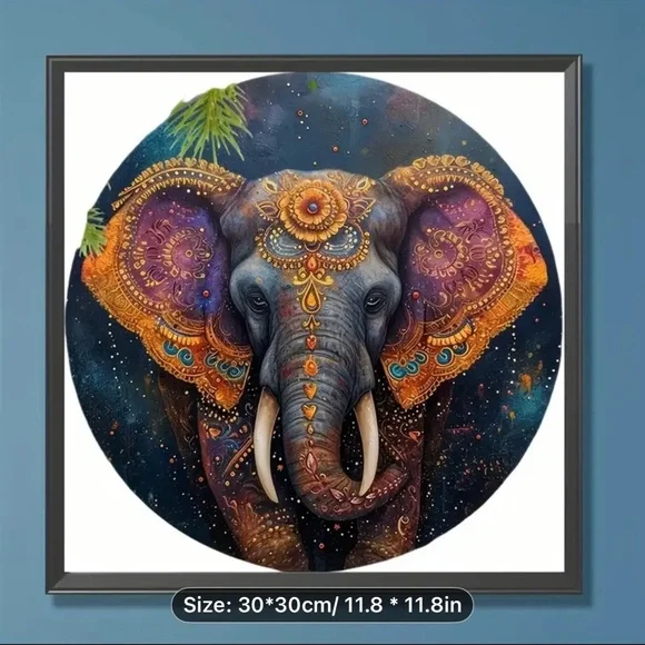 Diamond Art Kit NIP - Vibrant Elephant - Picture 2 of 2